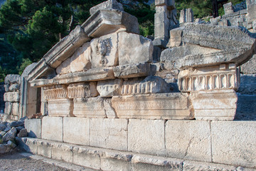 Fototapeta na wymiar Ancient ruins of Arykanda, West Antalya, Turkey