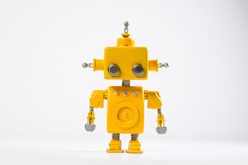 Robot on a white background.