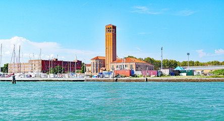 Fototapeta premium Vista de Venecia desde el mar, Italia, Europa