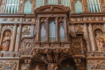 Pipe organ of the cathedral of Tarragona