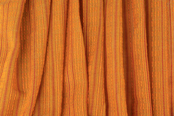 Texture of fabric orange texture