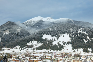 Panorama vom winterlichen Lermoos