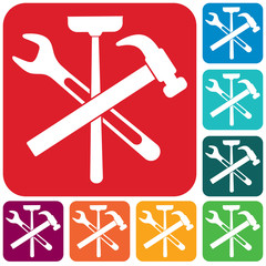 Plumbing work symbol icon