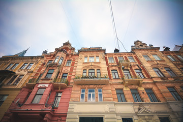 The old Austrian building 1772 built on the Galician square in Lviv