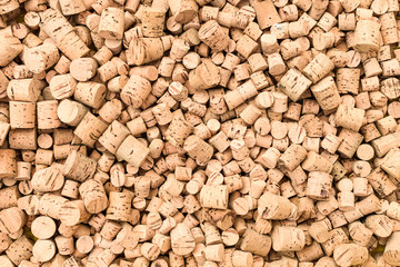 Pile of wine corks