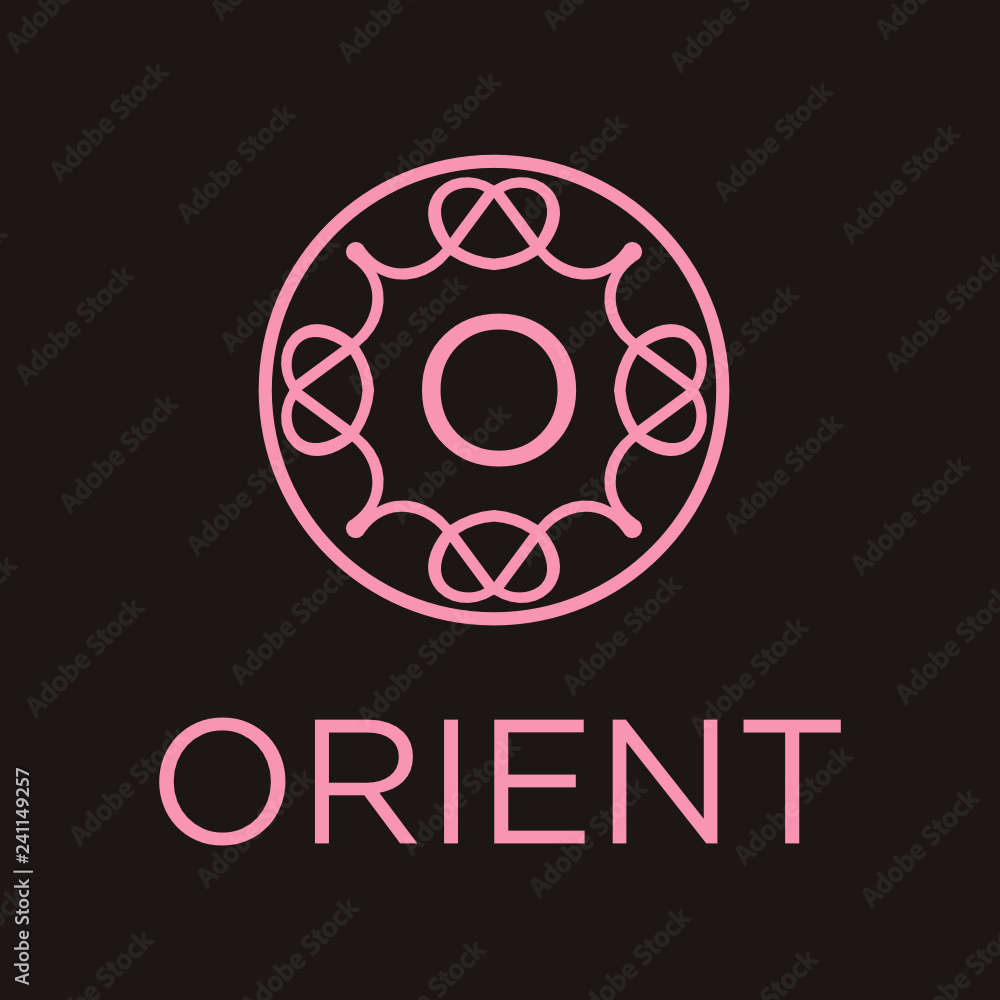 Aufkleber premium linear shield monogram letter o logotype. elegant crest leaf stamp icon vector logo. luxury 