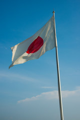 Japan flag waving