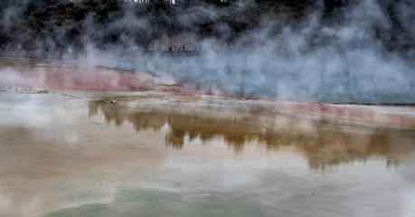 Obraz na płótnie Canvas Waiotapu Thermal Wonderland Champagne Pool - New Zealand