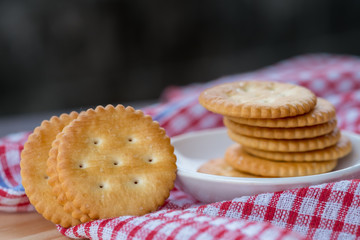 Biscuit on table