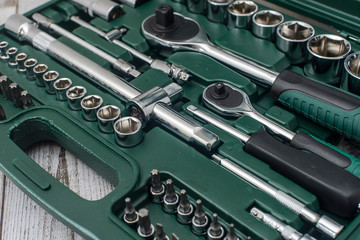 Fototapeta premium wrenches in set