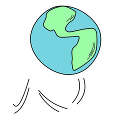 Jumping earth sketch