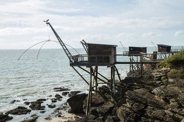Fototapeta na wymiar Cabanes de pêche
