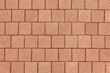 Red stone pavement background texture