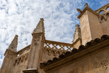 Fototapeta na wymiar Details of the cathedral of Tarragona, Catalonia, Spain