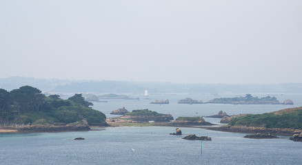 Littoral de l'île de Bréhat Côtes d'Armor Bretagne France