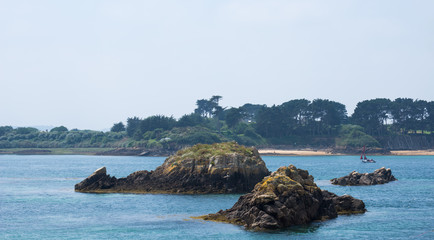 Littoral de l'île de Bréhat Côtes d'Armor Bretagne France