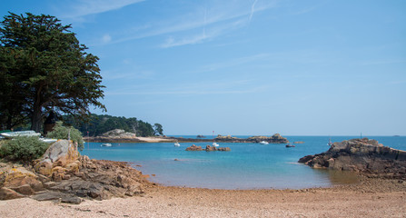 Obraz premium Littoral de l'île de Bréhat Côtes d'Armor Bretagne France