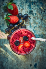 berries in water