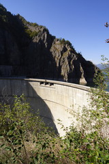 Tama na jeziorze Vidraru w Rumunii © moniadk