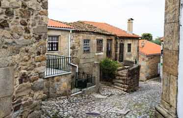 Narrow Street of the Historic Village of Linhares da Beira