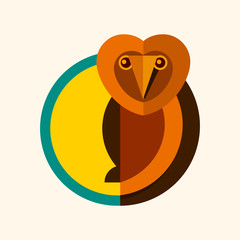 Wild owl logo creative design vector illustration