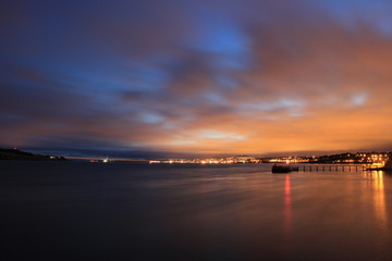 Sunset over river Tay