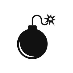 Bomb icon. Vector.