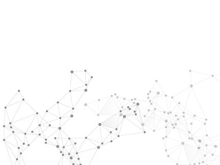 Gometric plexus structure cybernetic concept.