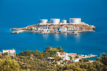  a major oil storage and terminal facility, located on the small island of Aghios Pavlos, Saint Paul, Crete, Greece