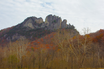 Seneca Rocks in Autumn, West Virginia