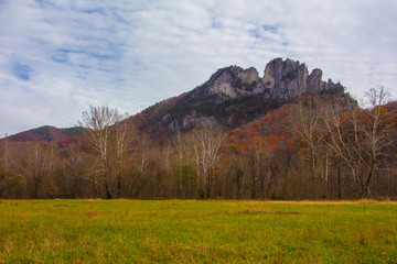 Seneca Rocks in Autumn, West Virginia