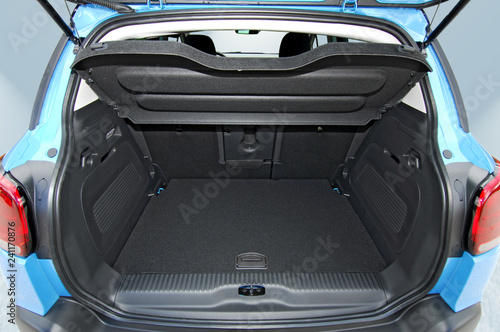 Empty trunk of the small passenger car