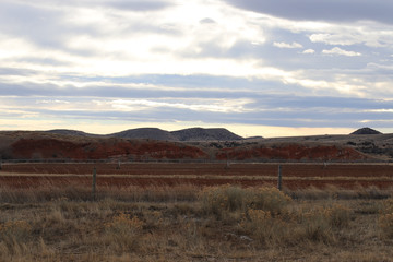 landscape of mountains