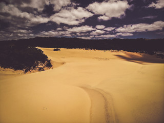 Lake Wabby On Fraser Island, Australia, on A Sunny Day