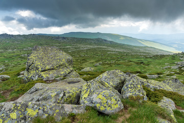 Landscape of Vitosha Mountain from Cherni Vrah Peak, Sofia City Region, Bulgaria