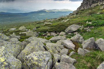 Landscape of Vitosha Mountain from Cherni Vrah Peak, Sofia City Region, Bulgaria