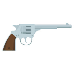 Revolver illustration. Vector. Isolated.