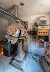  Projection room of an old cinema