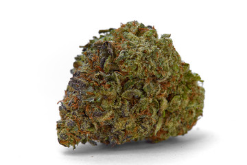 Close up of Kush OG  prescription medical marijuana and recreational weed hybrid strain sticky...