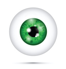 green realistic eyeball