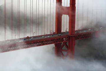 Photo sur Plexiglas Pont du Golden Gate San Francisco Skyline