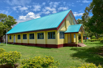 Remote village church in Fiji