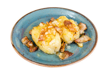 Cepelinai Potatoes with meat gravy