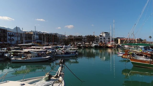Kyrenia Antique Old Harbour , Girne, KKTC, TRNC,North Cyprus, Sea,Harbour ,Ship,