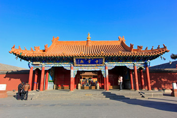 "Boundless temple" bronze plaques in the Dazhao Lamasery, Hohhot city, Inner Mongolia autonomous region, China
