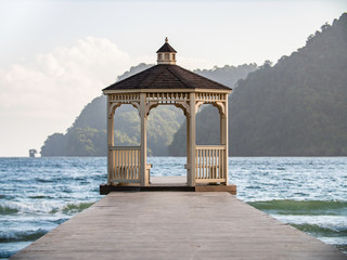 gazebo on the beach