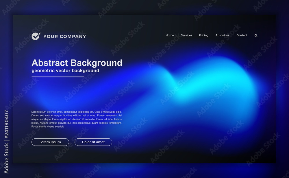 Poster trendy abstract liquid background for your landing page design. minimal background for for website d
