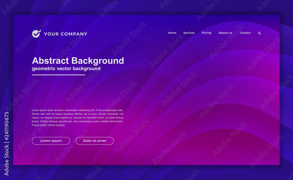 Poster trendy abstract purple background for your landing page design. minimal background for for your webs