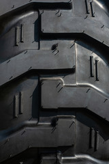 Car Tire. Black Rubber Truck Tyre. Rubber texture background
