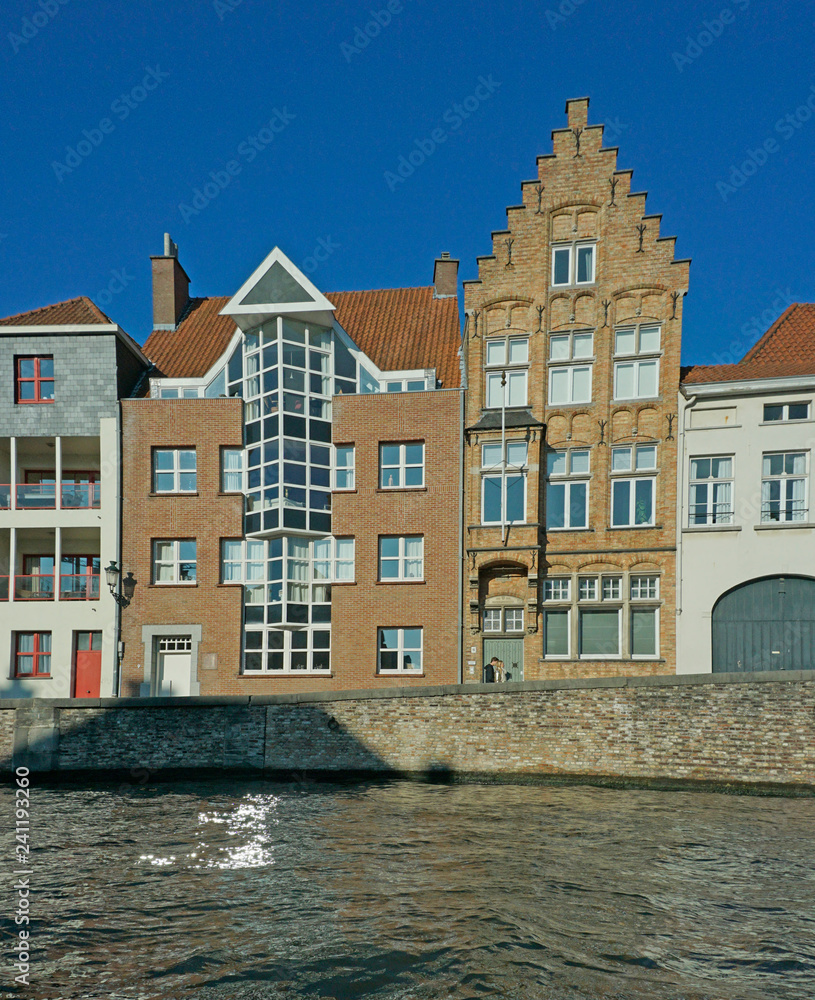 Canvas Prints medieval architecture in bruges, belgium